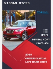 NISSAN KICKS 2018 OWNERS MANUAL